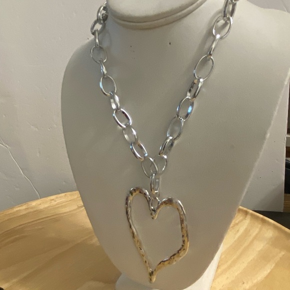 Silver Heart Pendant Necklace - Picture 12 of 16